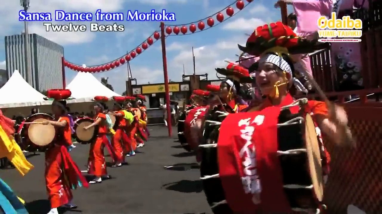 Morioka Sansa Odori at Odaiba YUME-TAIRIKU 【Fuji TV Official】-E7lygLIOFSw