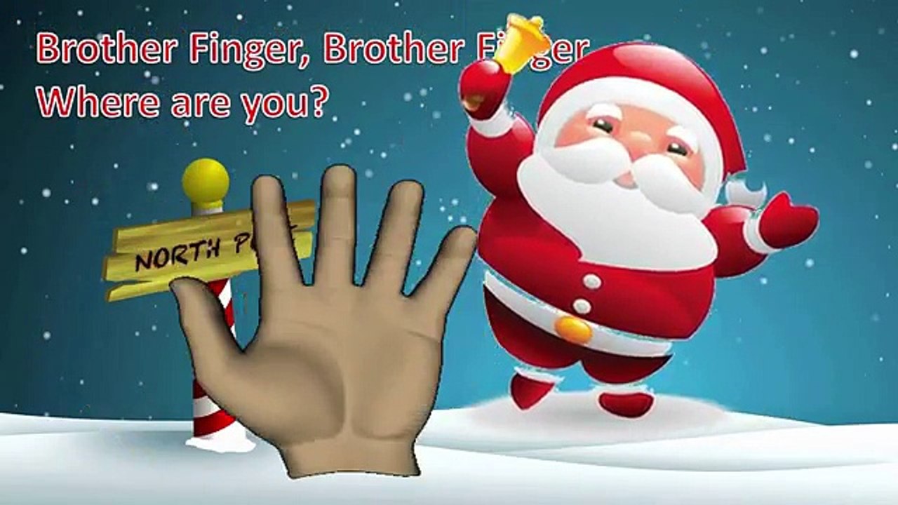Santa Claus Father Christmas Finger Family Nursery Rhyme Song Kids Toddlers