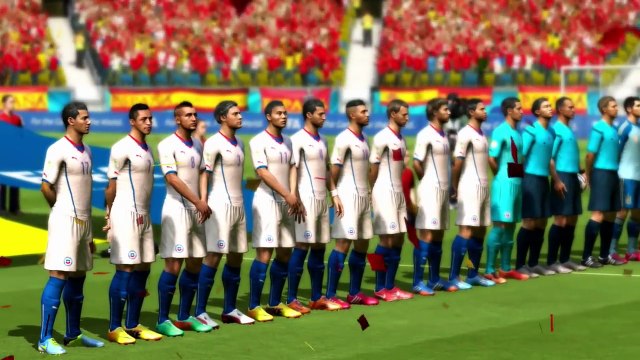 2014 FIFA World Cup Brazil - Simulación del partido España Vs Chile-WYLcfN9vJjw