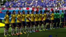 2014 FIFA World Cup Brazil - Simulación del partido Japón Vs Colombia-sk8CtvqH1qM