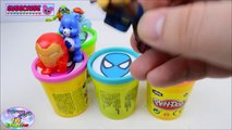 Learn Colors Spiderman Marvel Play Doh Surprise Toys MLP Disney Surprise Egg and Toy Collector SETC