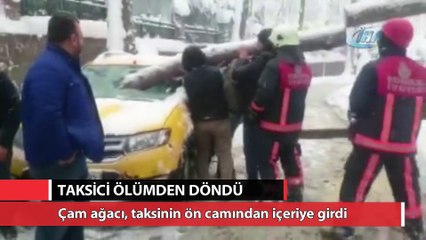 Beykoz'da taksici ölümden döndü