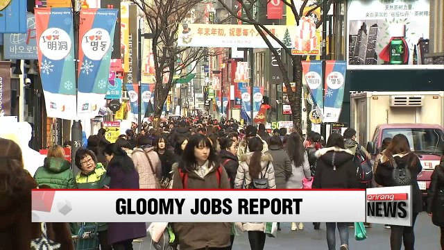 Korea's annual unemployment figure surpassed one-million in 2016