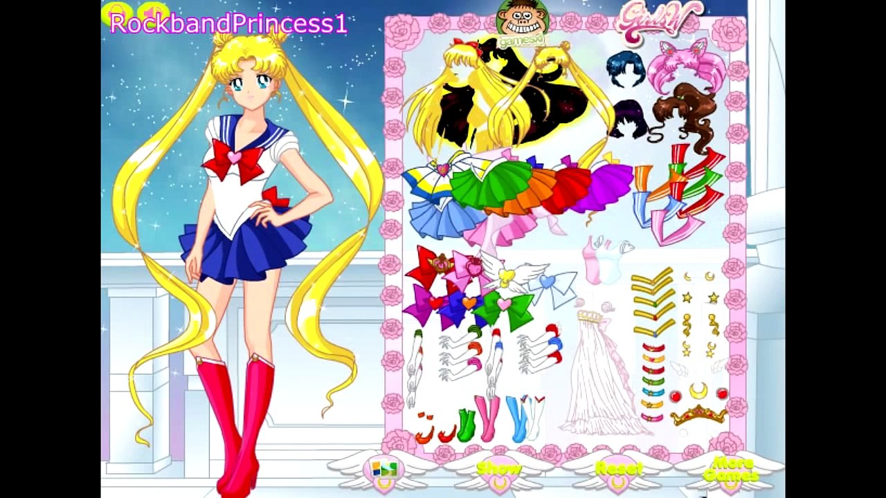 Sailor Moon Games Sailor Moon Girls Dress Up Game