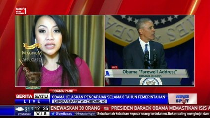 Belasan Ribu Warga AS Saksikan Langsung Pidato Perpisahan Obama