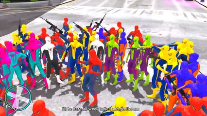 Learn Colors for Children with Color Cars on Bus & Spiderman - Learning Colors Videos for Kids