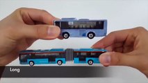 Learning Long and Short for kids with tomica トミカ VooV ブーブ 変身 vehicles siku