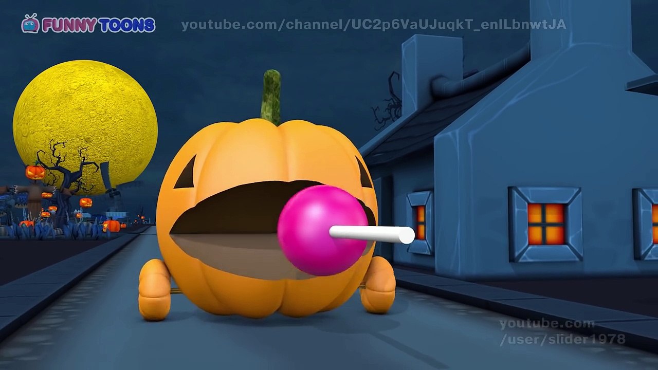 Learn colors with Halloween pumpkin for kids