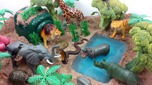 Mini Safari With Wild Animal ToysLearn Names of Shark toys, Zoo ,Farm and Sea Animals Part 25