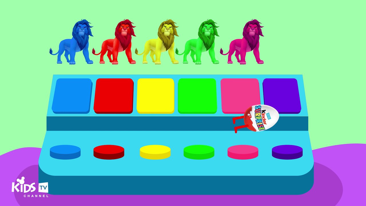 Learn Colors with Lion King Surprise Eggs Colours for Kids to Learn Learning Videos