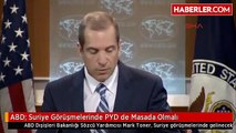 ABD- Suriye Görüşmelerinde PYD de Masada Olmalı