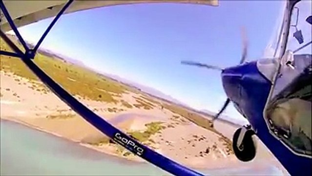 STOL Flying Academy short take-off and landing on river gravel bar