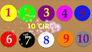 Best Video For Little Kids To Learn Colors And Numbers By using Colourful Circles