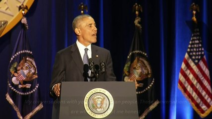 Highlights from Obama's emotional farewell speech