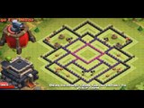 Clash of Clans TH9 Air Sweeper Farming Base Defence Layout Speed Build 2