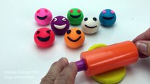 Learn Colors with Play Doh Smiley Face Baby Milk Bottle Baby Stroller Molds Fun & Creative for Kids
