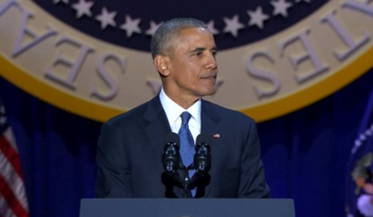 A Chicago, un dernier discours et des larmes pour Barack Obama