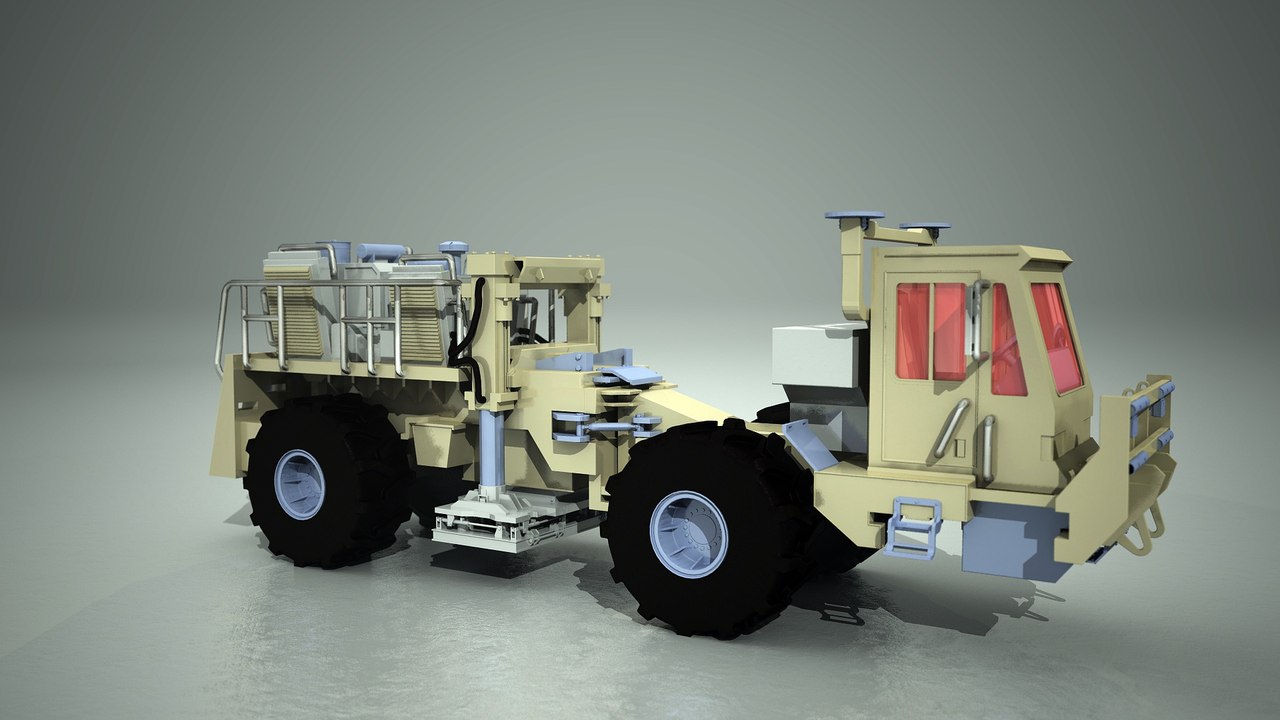 Vibroseis Truck 3D Model