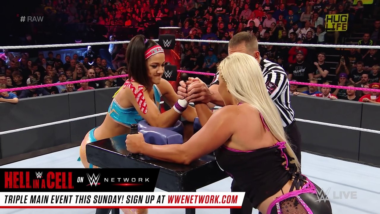 Bayley vs. Dana Brooke - Arm Wrestling Match  Raw, Oct. 24, 2016