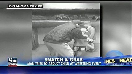 Photos show man trying to abduct child at wrestling event