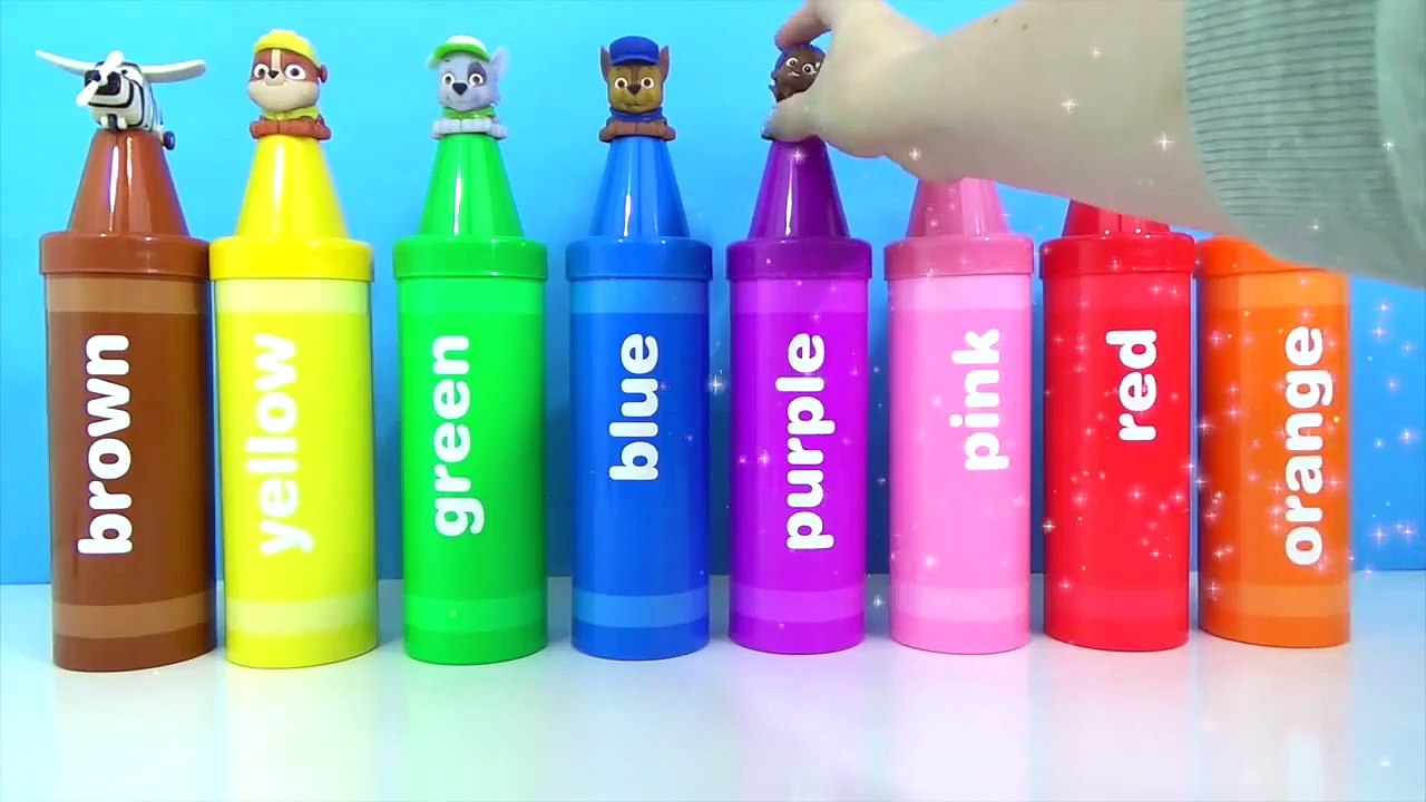 BEST LEARNING COLORS Video for PRESCHOOL Children with CRAYONS, PAW PATROL, PEPPA BIG, TOYS