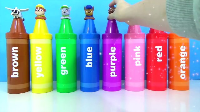BEST LEARNING COLORS Video for PRESCHOOL Children with CRAYONS, PAW PATROL, PEPPA BIG, TOYS