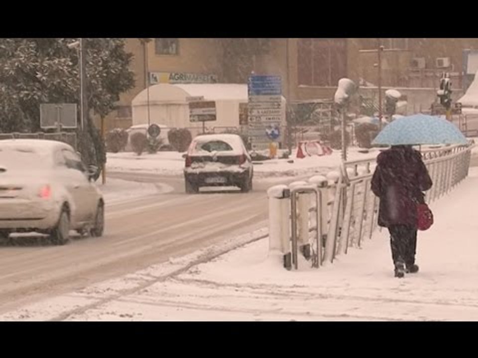 Campania - Maltempo, ancora disagi per neve e gelo (10.01.17)