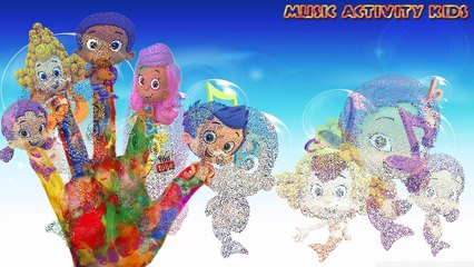 Bubbles Guppies Finger Family Collection Songs party