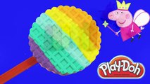 PLAY DOH KIDS  PEPPA PIG watch Make cake rainbow colorful with playdoh toys