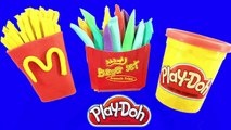 PLAY DOH RAINBOW  PEPPA PIG watch create french fries rainbow videos KidS