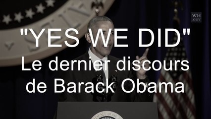 L'émotion de Barack Obama lors de son dernier discours