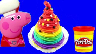Peppa PiG 2016 And Play Doh Toys  Make Rainbow Ice Cream With Playdoh VideoS Kids
