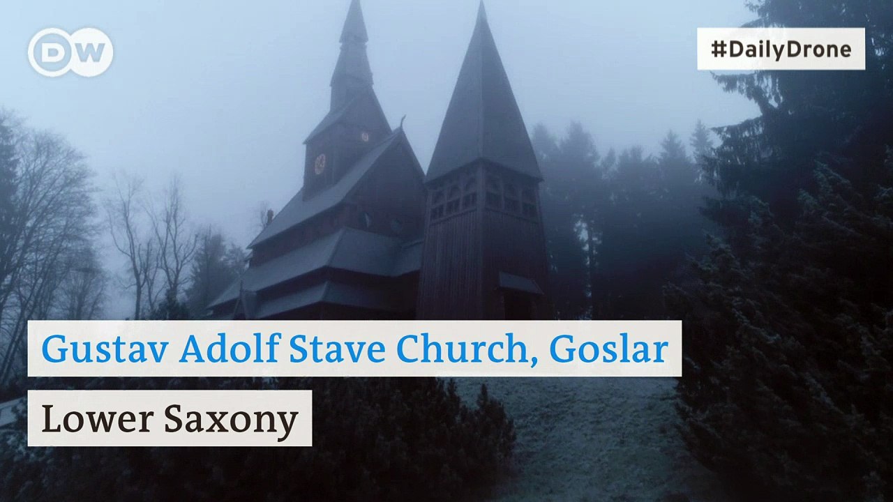 #DailyDrone: Gustav Adolf Stave Church, Goslar