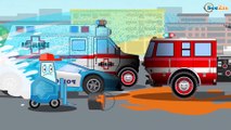 The Yellow Tow Truck & The Police Car - Cars & Trucks Cartoons - Vehicle & Chi Chi Car for children