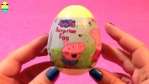 SURPRISE EGGS PEPPA PIG UNBOXING TOYS HUEVOS SORPRESA DE PEPPA PIG 2016