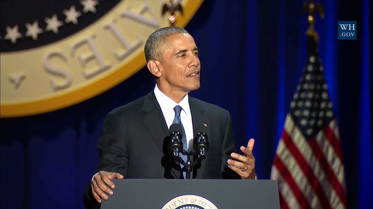 Le dernier discours de Barack Obama en intégralité - Vidéo Dailymotion