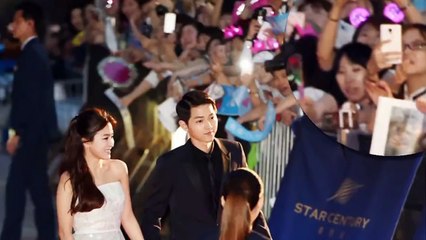 Song Song Couple Song Joong Ki & Song Hye Kyo Romantic Moments in BaekSang Arts Awards red carpt