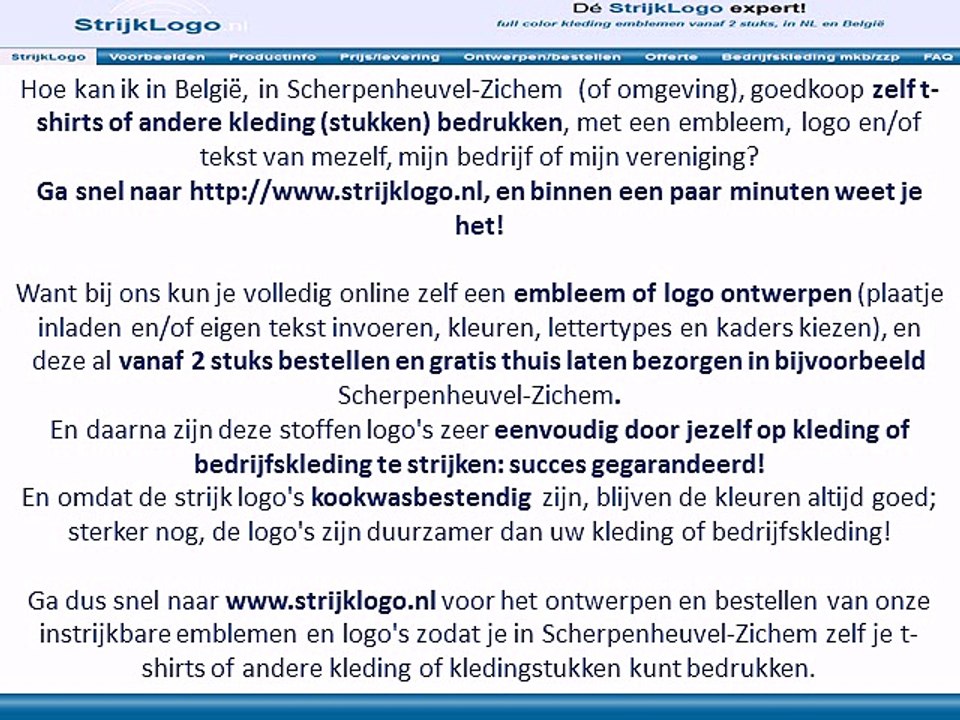 Zelf kleding bedrukken Scherpenheuvel-Zichem