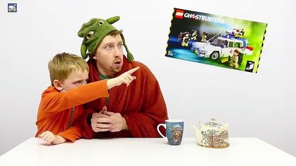 Лего Охотники за Привидениями 21108 — как Илья и Картонка с приведением подружились. Картонка