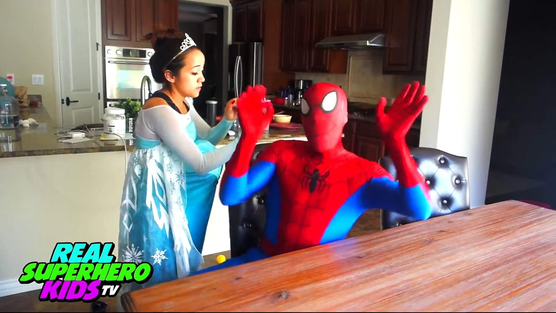 SPIDERMAN vs PREGNANT FROZEN ELSA DOCTOR! Spiderman got HURT Nail in FOOT!  Superheroes Real Life - video Dailymotion