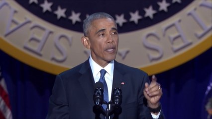 أوباما يلقي خطاب الوداع من شيكاغو