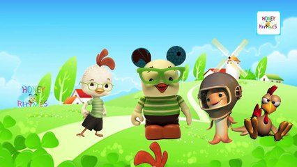 Chicken Little Cartoon Finger Family Funny Songs | Cartoon Animation Nursery Rhymes For Children