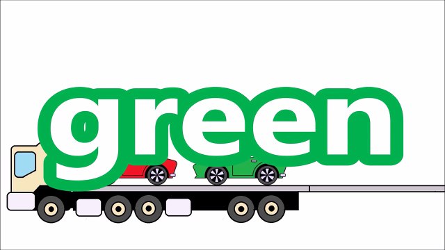 Цвета для детей, чтобы узнать с автомобиля Transporter Street Автомобиля игрушки Цвета для детей, чтобы узнать