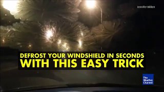 Trick to De-Icing Your Windshield