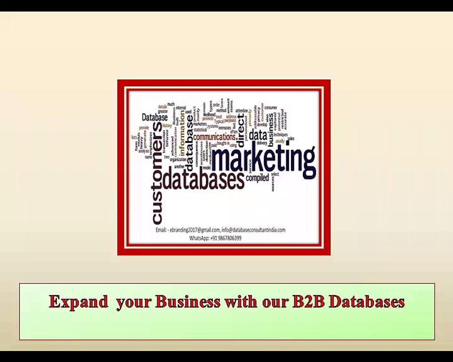 Expand  your Business with our B2B Databases