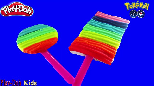 ICE CREAM RAINBOW COLORFUL!! Create Ice Cream Rainbow Colorful Play DOh For Pokemon GO Pikachu Funny