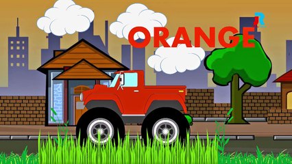 Fire Truck Monster Truck & School Bus Colors Compilation | Kids Vehicles Color Compilation Videos