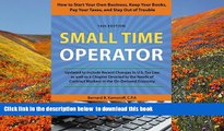 Download [PDF]  Small Time Operator: How to Start Your Own Business, Keep Your Books, Pay Your