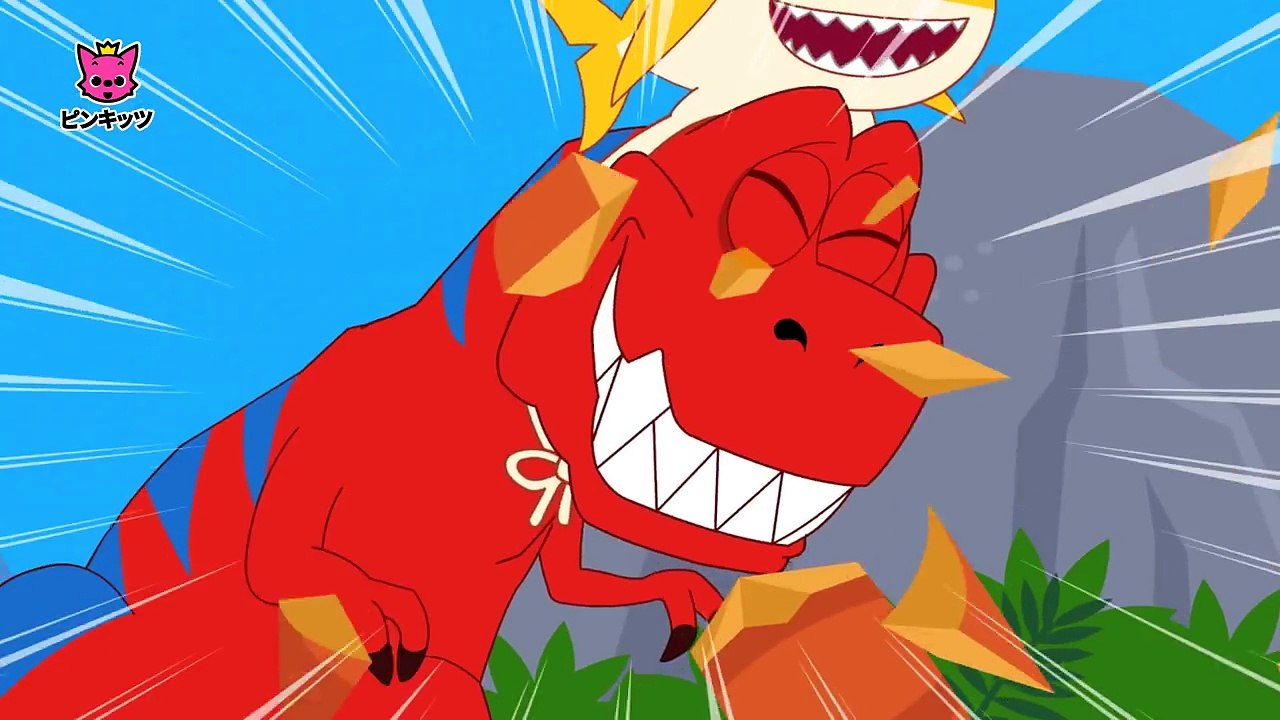 ティラノサウルスたちのサメのかぞく_ どうぶつのうた _ ピンキッツ童謡-0-Wj_hp8oIQ