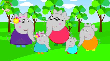 Peppa elephant finger family_Finger family_finger family rhymes(daddy finger daddy finger)